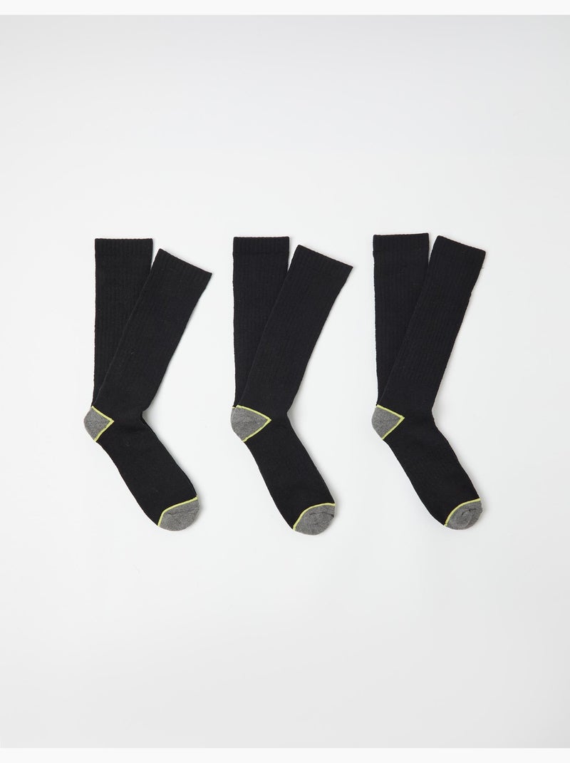 Pack 3 paires de chaussettes, MO Fashion Noir - Kiabi