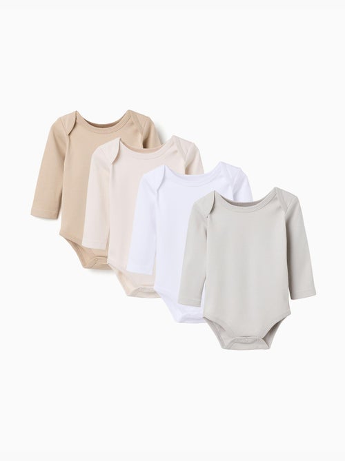 Pack 4 Bodies de Coton - Kiabi Pack 4 Bodies de Coton - Kiabi