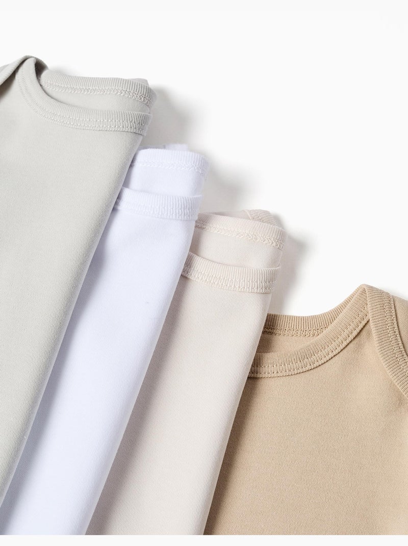 Pack 4 Bodies de Coton Multicolore - Kiabi
