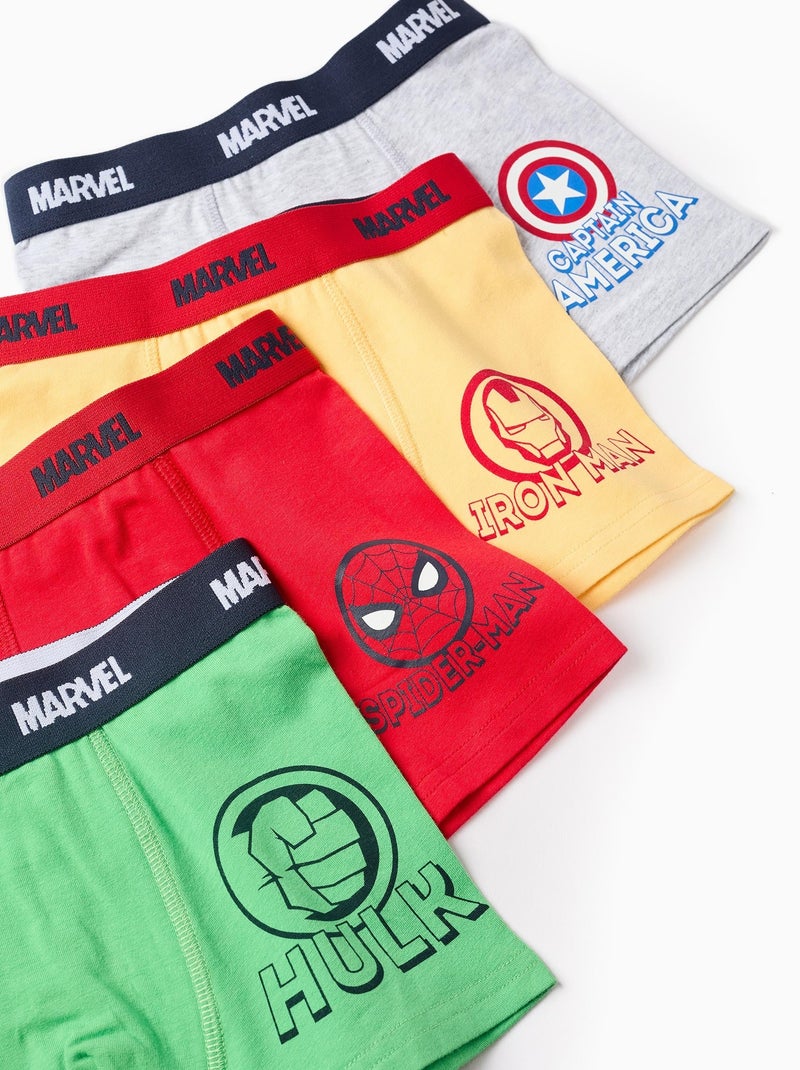 Pack 4 Boxers Avengers Multicolore - Kiabi
