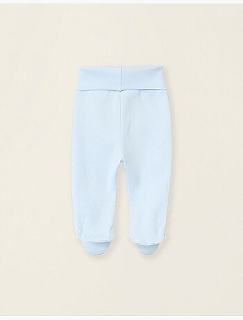 Pack 4 pantalons à pieds en coton