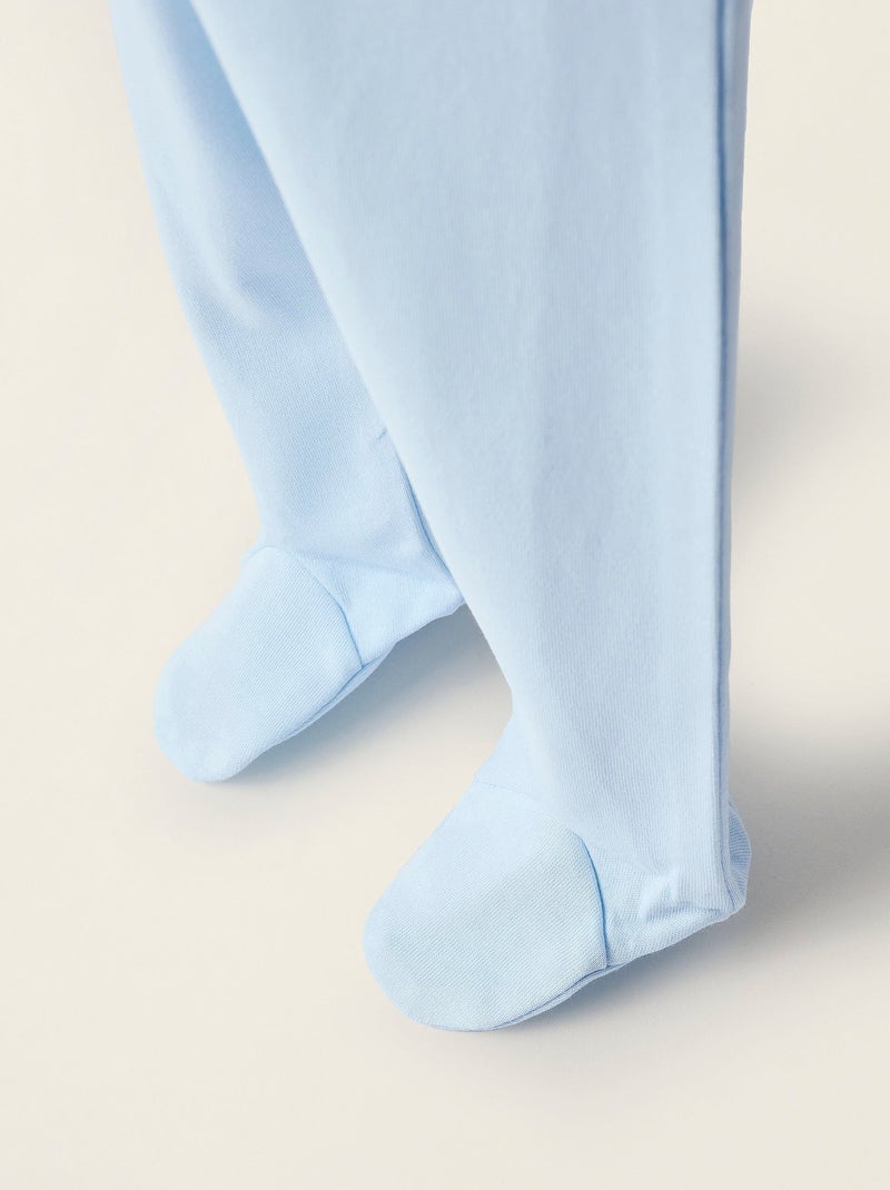 Pack 4 Pantalons à Pieds en Coton Multicolore - Kiabi