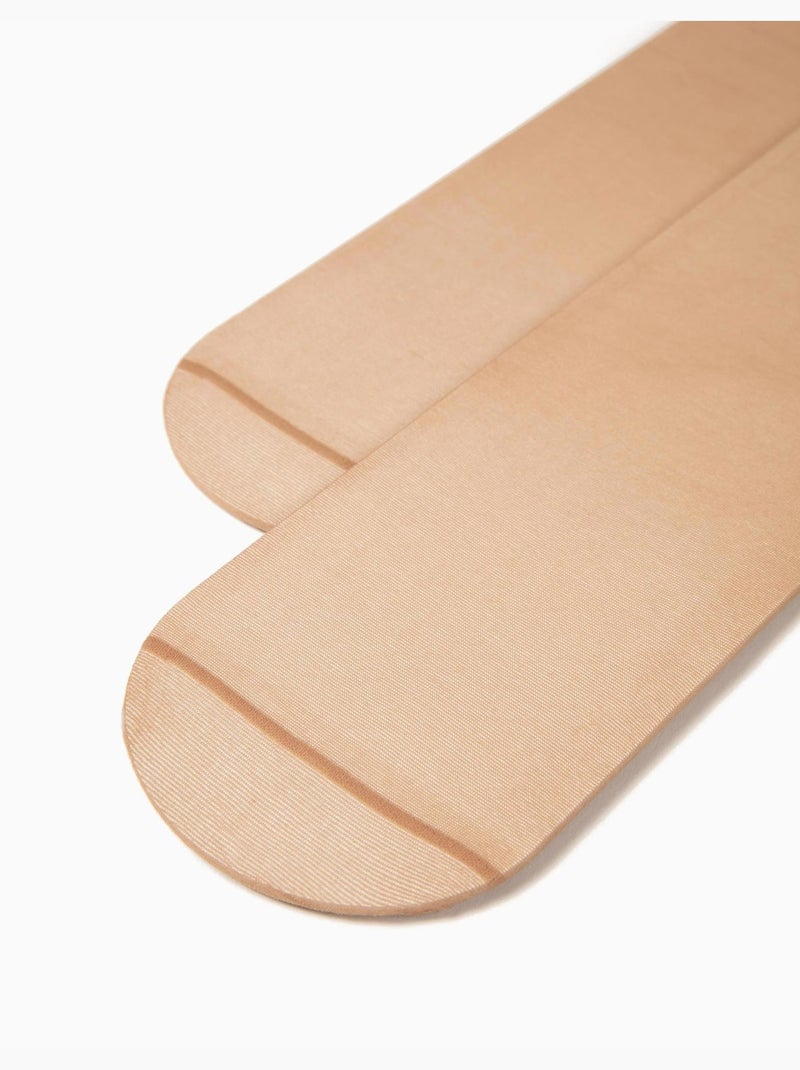 Pack 5 Collants en Microfibre Beige clair - Kiabi