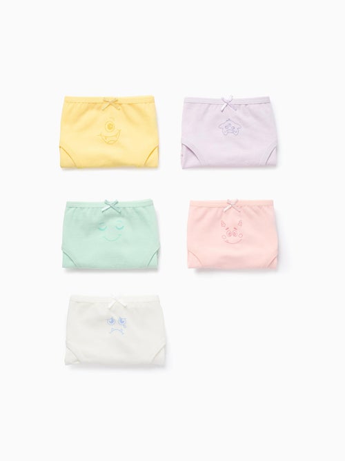 Pack 5 Culottes Monstres des Émotions - Kiabi