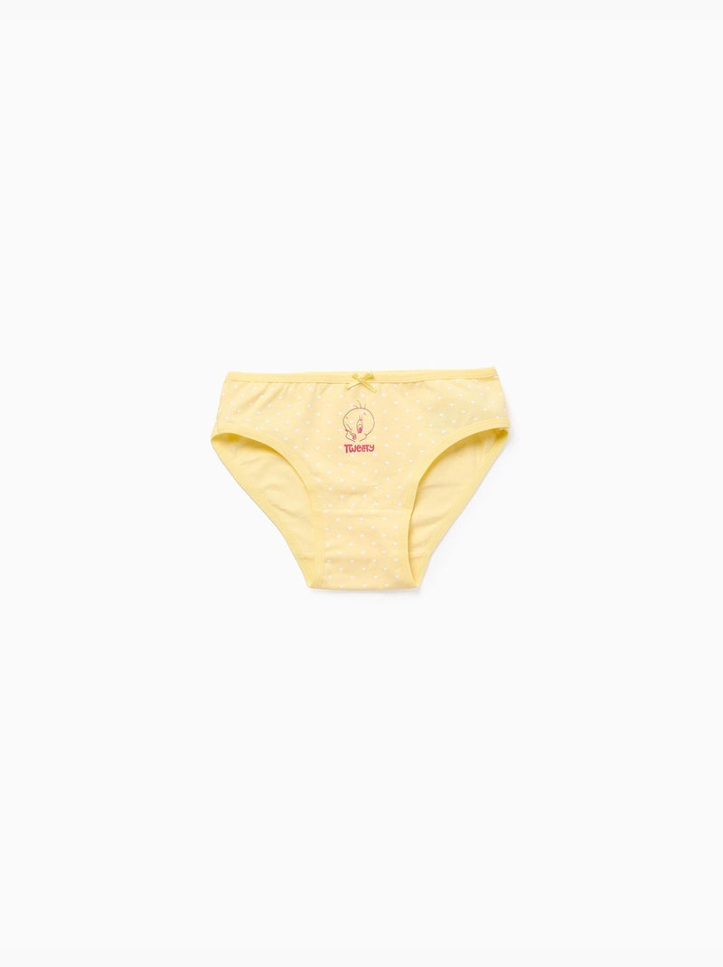 Pack 5 Culottes Tweety Blanc/Jaune/Rose - Kiabi