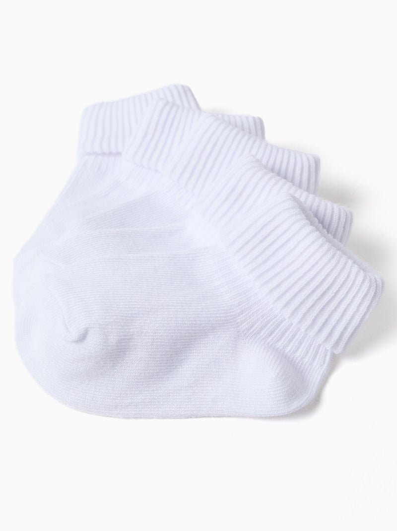 Pack 5 Paires de Chaussettes Blanc - Kiabi