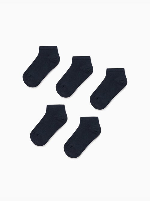 Pack 5 Paires de Socquettes Unies - Kiabi