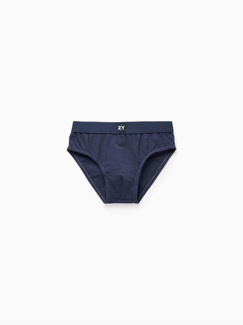 Pack 5 Slips Unis Multicolore - Kiabi