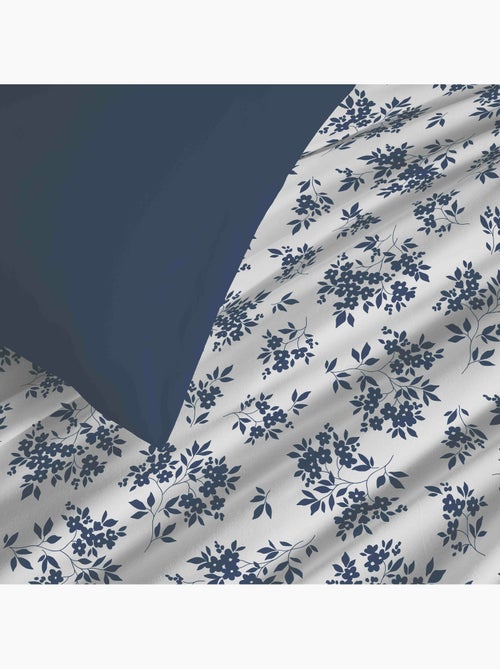 Pack complet housse de couette réversible – drap housse – 100% coton - Kiabi
