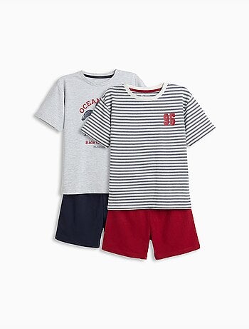 Pack de 2 pyjamas en jersey, MO Fashion