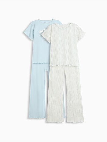 Pack de 2 pyjamas en maillot, mo fashion