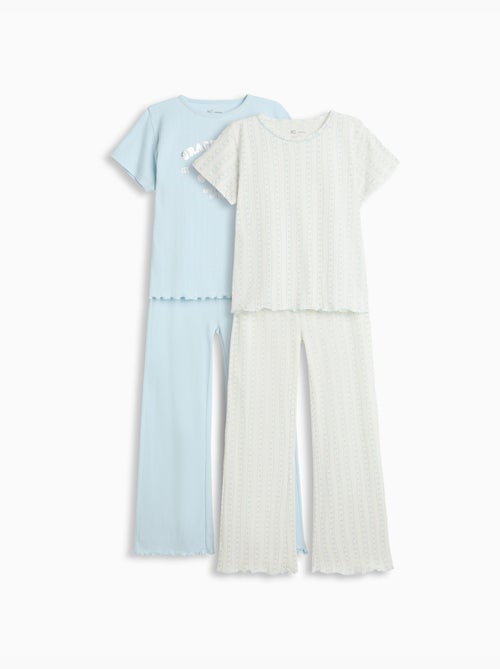 Pack de 2 pyjamas en maillot, mo fashion - Kiabi Pack de 2 pyjamas en maillot, mo fashion - Kiabi