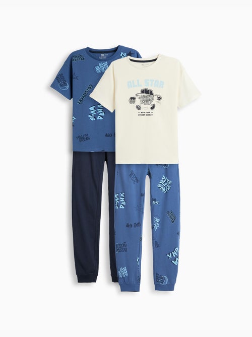Pack de 2 pyjamas en maillot, mo fashion - Kiabi Pack de 2 pyjamas en maillot, mo fashion - Kiabi