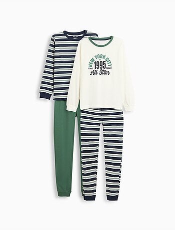 Pack de 2 pyjamas en maillot, mo fashion
