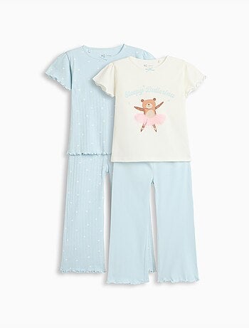 Pack de 2 pyjamas en maillot, mo fashion