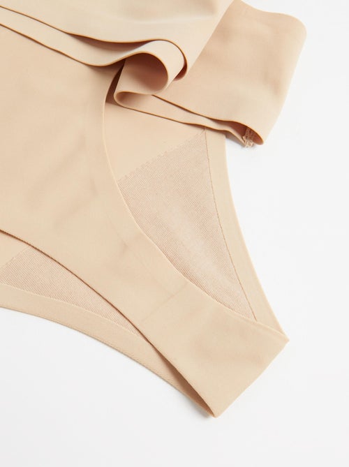 Pack de 2 slips string découpés au laser, mo fashion - Kiabi