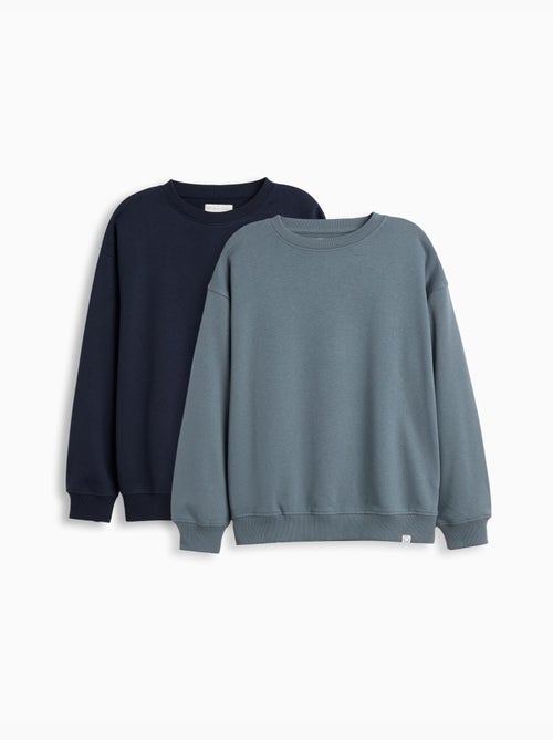 Pack de 2 sweat-shirts en polaire, mo fashion - Kiabi Pack de 2 sweat-shirts en polaire, mo fashion - Kiabi