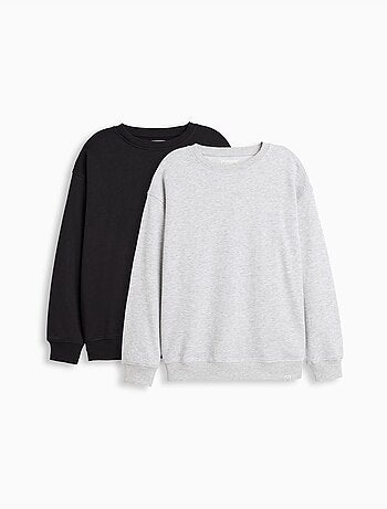 Pack de 2 sweat-shirts en polaire, mo fashion
