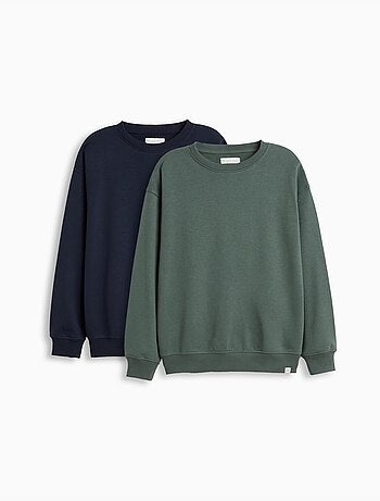 Pack de 2 sweat-shirts en polaire, mo fashion