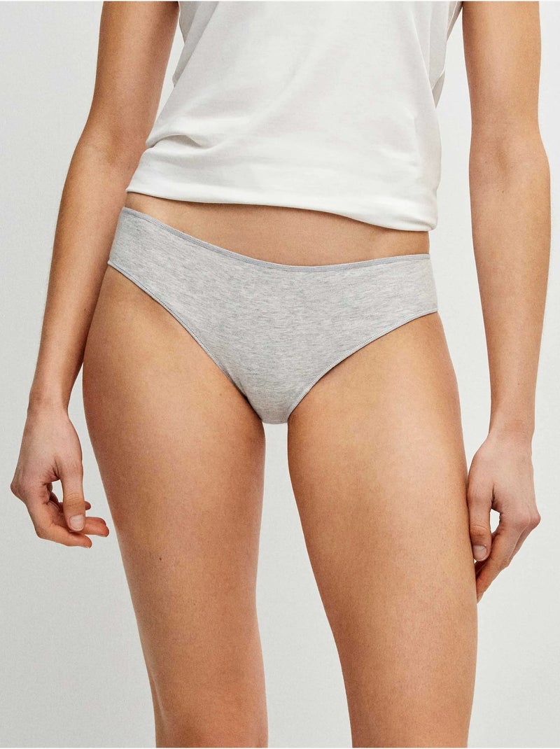 Pack de 3 bragas clásicas en tejido de algodón Multicolor - Kiabi