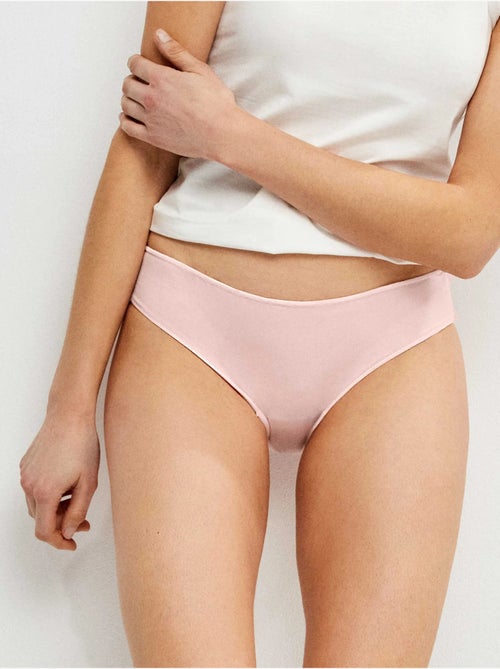 Pack de 3 bragas clásicas en tejido de algodón - Kiabi