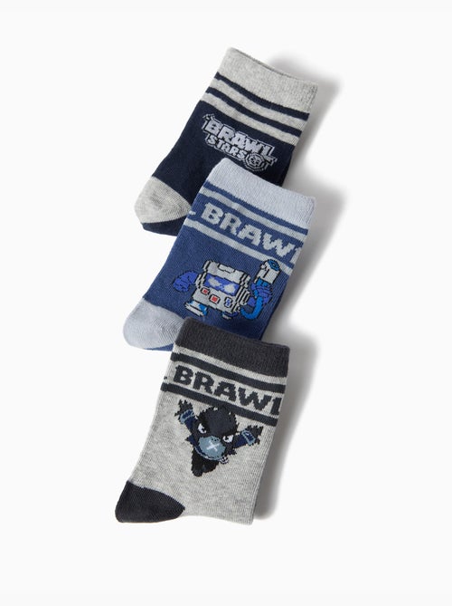 Pack de 3 paires de chaussettes 'brawl stars', mo fashion - Kiabi Pack de 3 paires de chaussettes 'brawl stars', mo fashion - Kiabi