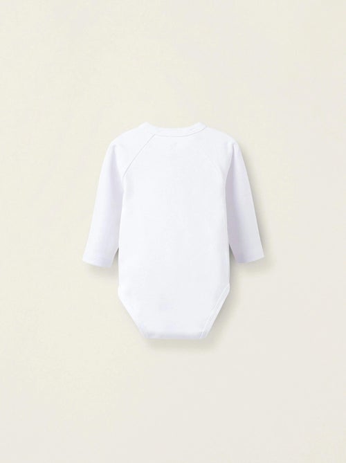 Pack de 4 Bodies en Coton Peigné - Kiabi Pack de 4 Bodies en Coton Peigné - Kiabi