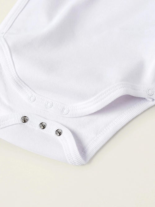 Pack de 4 Bodies en Coton Peigné - Kiabi Pack de 4 Bodies en Coton Peigné - Kiabi