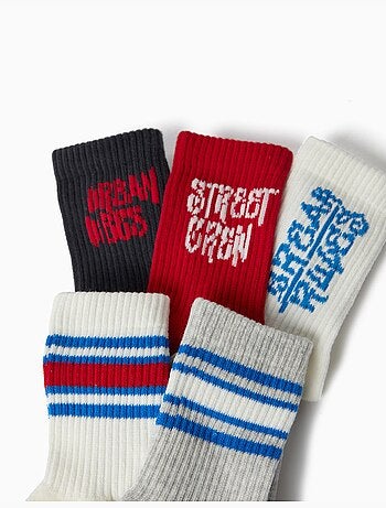 Pack de 5 paires de chaussettes, mo fashion