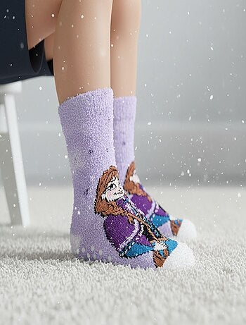 Pack de Chaussettes Antidérapantes Enfant DISNEY -LA REINE DES NEIGES (Lot de 4)