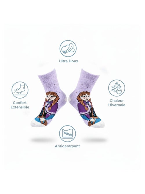 Pack de Chaussettes Antidérapantes Enfant DISNEY -LA REINE DES NEIGES (Lot de 4) - Kiabi Pack de Chaussettes Antidérapantes Enfant DISNEY -LA REINE DES NEIGES (Lot de 4) - Kiabi