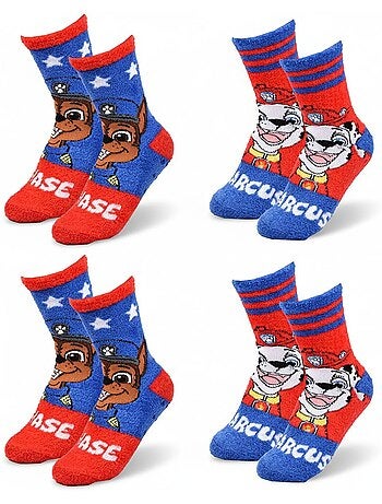 Pack de Chaussettes Antidérapantes Enfant PAT PATROUILLE (Lot de 4)