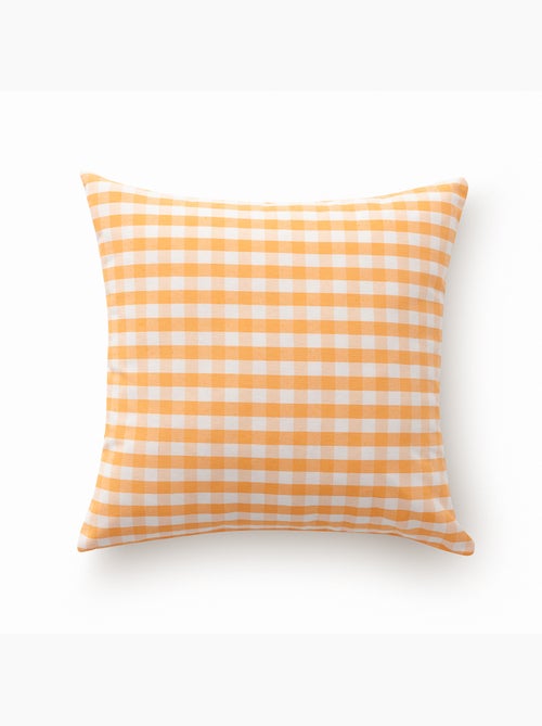 Pack de deux housses de coussin à carreaux vichy, en tissu imperméable - Gamusi. - Kiabi Pack de deux housses de coussin à carreaux vichy, en tissu imperméable - Gamusi. - Kiabi