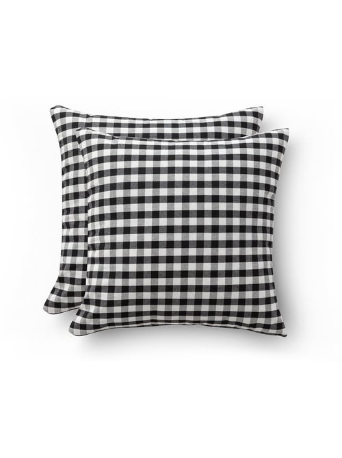 Pack de deux housses de coussin à carreaux vichy, en tissu imperméable - Gamusi. - Kiabi Pack de deux housses de coussin à carreaux vichy, en tissu imperméable - Gamusi. - Kiabi
