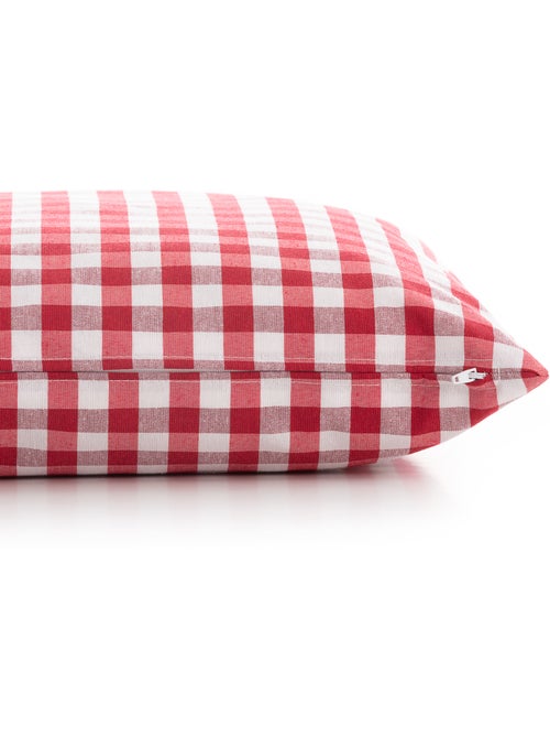 Pack de deux housses de coussin à carreaux vichy, en tissu imperméable - Gamusi. - Kiabi Pack de deux housses de coussin à carreaux vichy, en tissu imperméable - Gamusi. - Kiabi