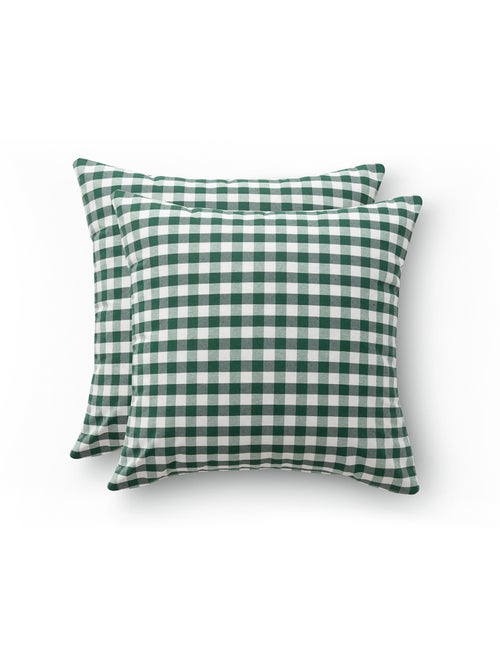 Pack de deux housses de coussin à carreaux vichy, en tissu imperméable - Gamusi. - Kiabi Pack de deux housses de coussin à carreaux vichy, en tissu imperméable - Gamusi. - Kiabi