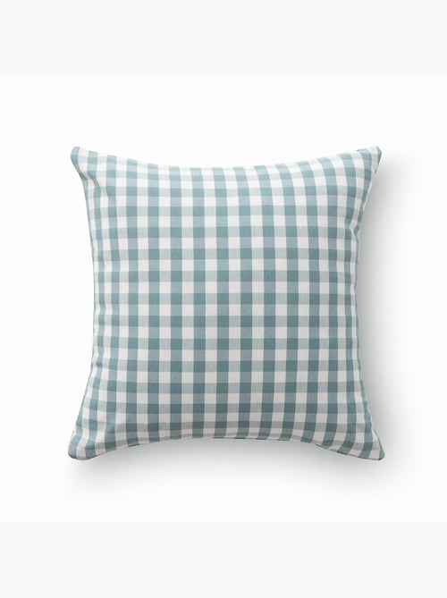 Pack de deux housses de coussin unies en tissu texturé en relief, avec franges - Gamusi. - Kiabi Pack de deux housses de coussin unies en tissu texturé en relief, avec franges - Gamusi. - Kiabi