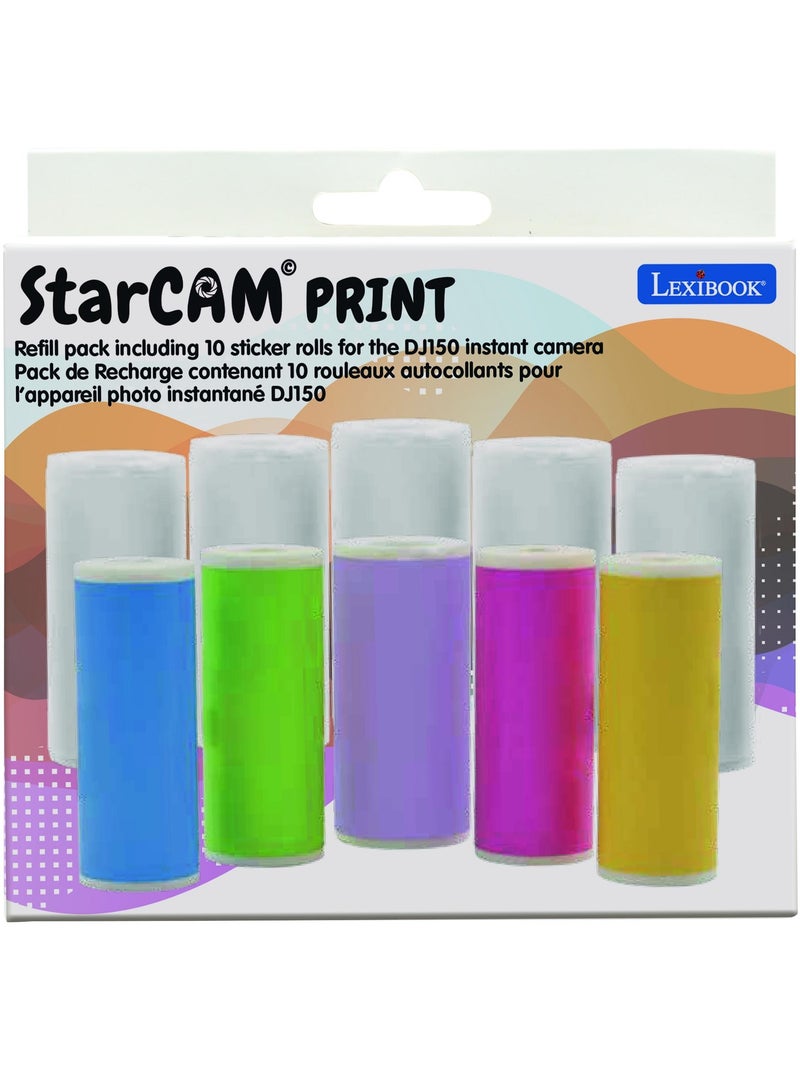 Pack de recharge contenant 10 rouleaux autocollants pour les références star cam dj150 et dj160 Blanc - Kiabi