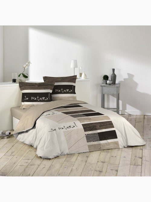 Pack dekbedovertrekset + hoeslaken 160x200 - Kiabi Pack dekbedovertrekset + hoeslaken 160x200 - Kiabi