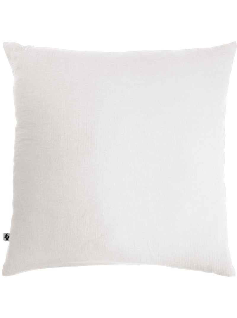 Pack drap housse + 2 taies d’oreiller double gaze de coton gaïa Blanc - Kiabi