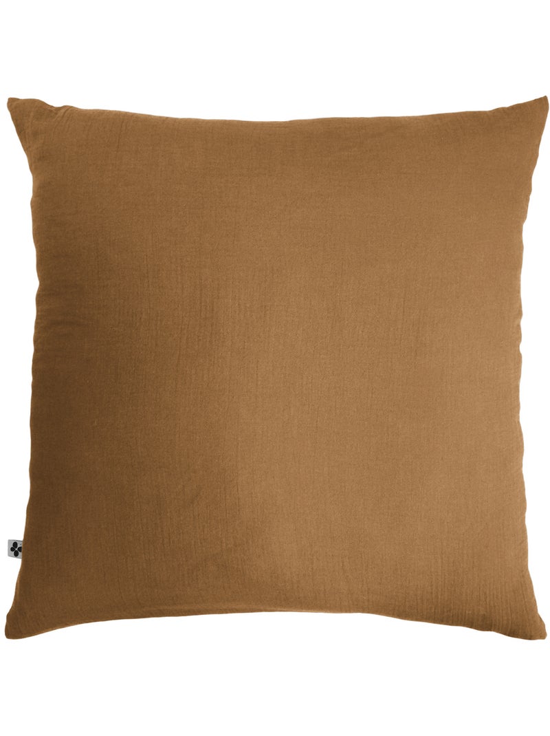 Pack hoeslaken + 2 kussenslopen dubbel katoengaas gaïa Camel - Kiabi