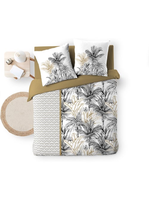 Pack housse de couette dakar + drap housse cm beige - Kiabi