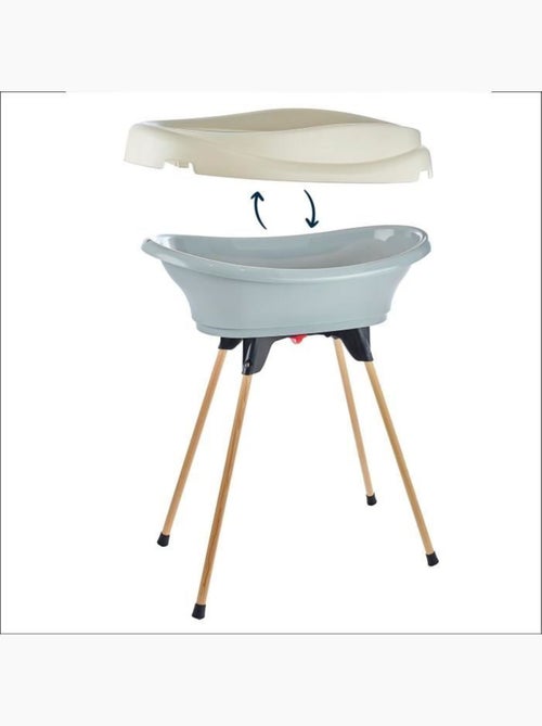 Pack plan à langer et baignoire - thermobaby - vasco - gris charme - 2 en 1 - Kiabi