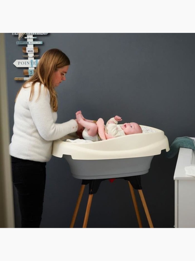 Pack plan à langer et baignoire - thermobaby - vasco - gris charme - 2 en 1 Gris - Kiabi