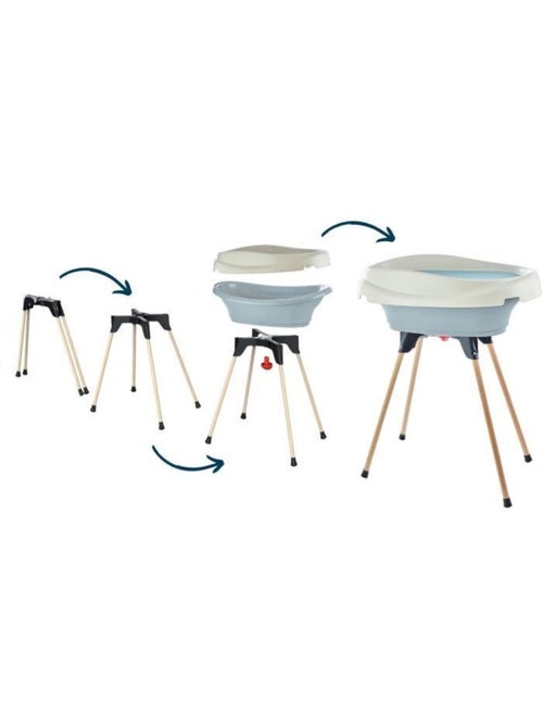 Pack plan à langer et baignoire - thermobaby - vasco - gris charme - 2 en 1 - Kiabi