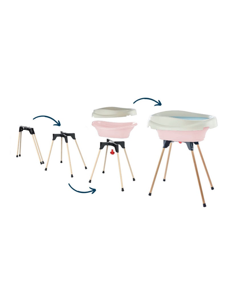 Pack plan à langer et baignoire vasco Rose - Kiabi