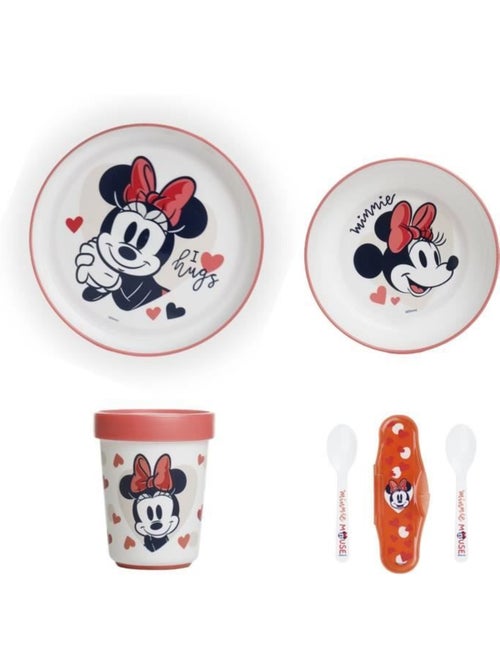 Pack repas 2ème âge thermobaby minnie - assiette + bol + gobelet + set de 2 cuillères - Kiabi Pack repas 2ème âge thermobaby minnie - assiette + bol + gobelet + set de 2 cuillères - Kiabi