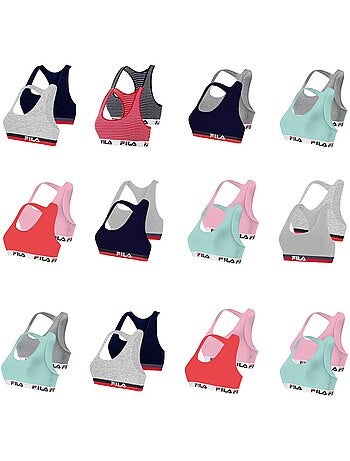 Pack surprise de 2 brassières coton femme fila