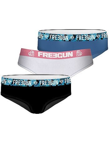Pack surprise de 3 boxers coton fille freegun