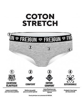 Pack surprise de 3 boxers coton fille freegun